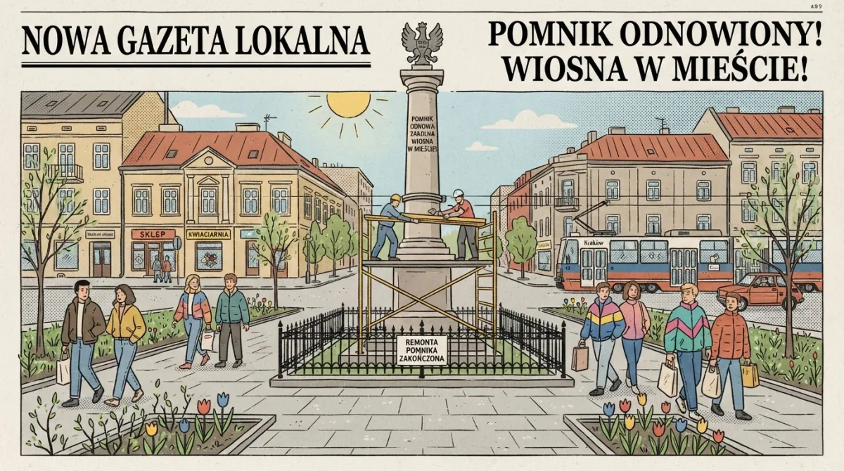 Koniec remontu Pomnika Solidarności w Nowej Hucie