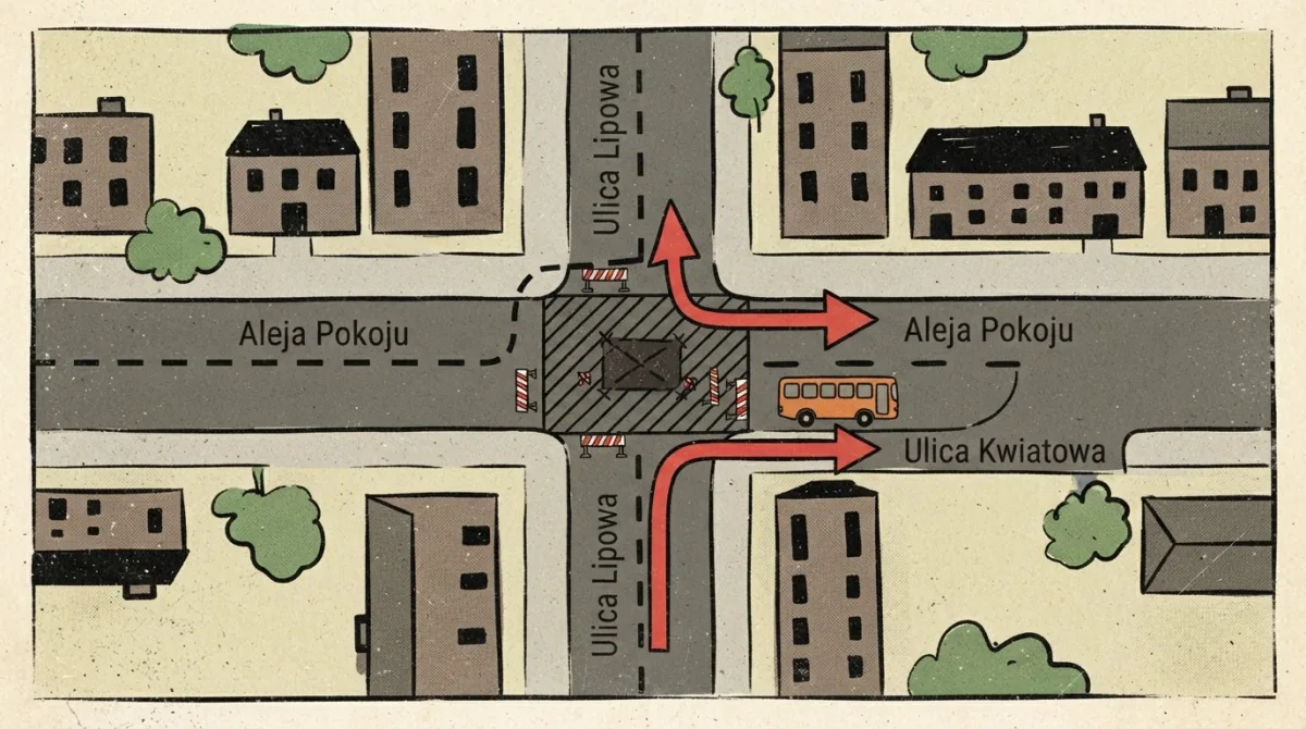 Prace przy Daszyńskiego: objazd linii 184