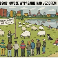 Zielone kosiarki: warsztaty z owcami na Zakrzówku