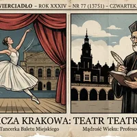 Krakowianie: tancerz Gruca, rektor Girtler