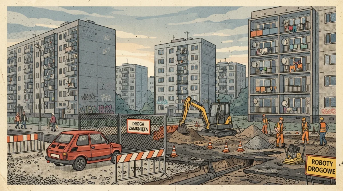 Os. Centrum A: remont jezdni do 20 sierpnia