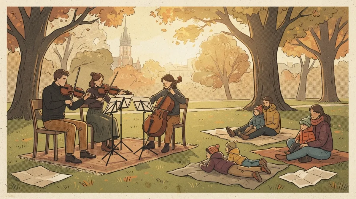 Muzyczny piknik Filharmonii przy fontannie Chopina