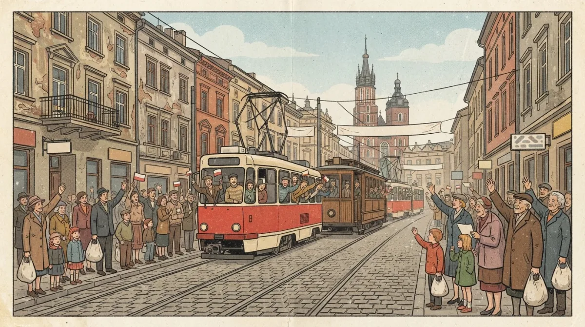 Parada tramwajów na 125-lecie