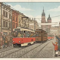 Parada tramwajów na 125-lecie