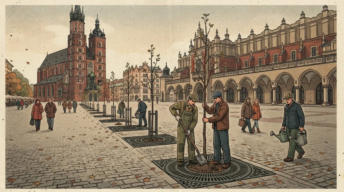 Drzewa wrócą na Rynek Główny. Wybrano wykonawcę