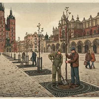 Drzewa wrócą na Rynek Główny. Wybrano wykonawcę