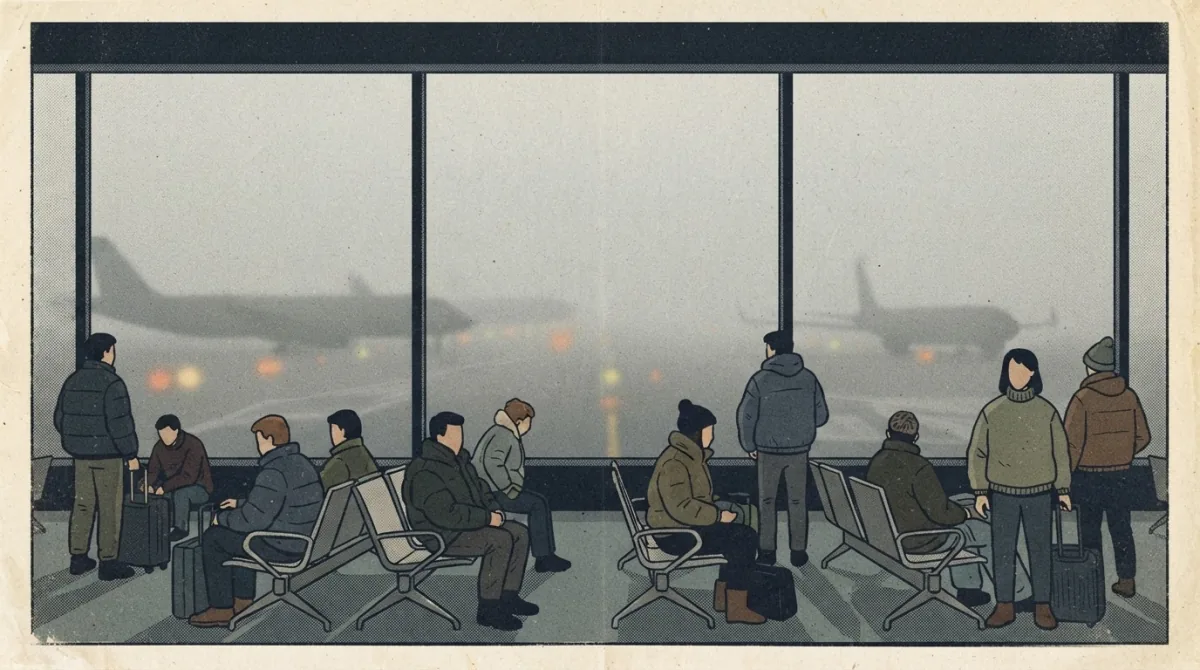 Mgła sparaliżowała lotnisko Kraków Airport