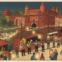 Święto Dzielnicy I Stare Miasto w Barbakanie